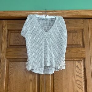 American Eagle Outfitters Cream Knit Blouse